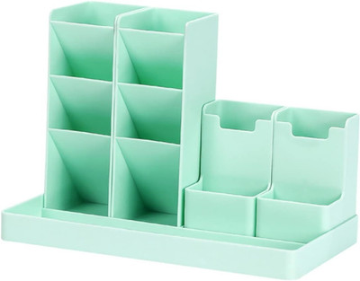 NISHIV 12 Compartments plastic pen holder(sky blue)