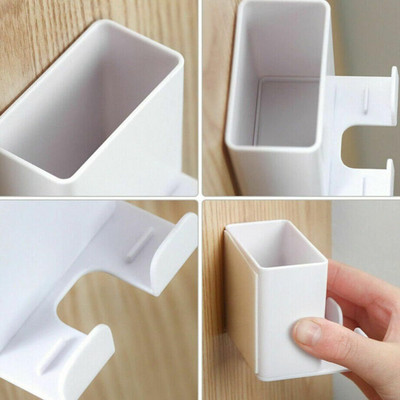 LILA ENTERPRISE 1 Compartments Plastic Remote Stand & Mobile Charging Holder(White)