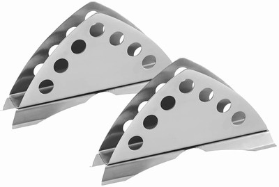 SALINA 1 Compartments Stainless Steel Napkin Stand Set of 2(Silver)