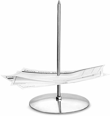 Toysolmanish 1 Compartments Stainless Steel - 1PK Memo Holder(Silver)