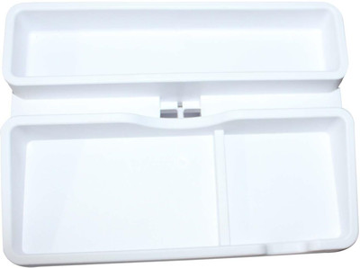 Magicel 3 Compartments Plastic For Stationary(White)