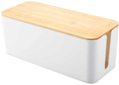 MOJIBO 1 Compartments plastic cable management box(White)
