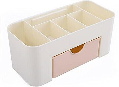 MOOZICO 7 Compartments Plastic Organizer multi purpose(Cream)