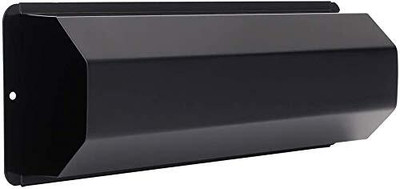 Indian Decor 1 Compartments Metal Desk Organizer(Black)