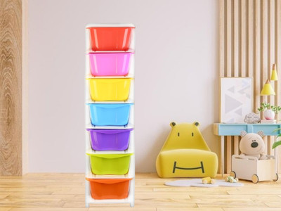 HUMBLE KART 7 Compartments Plastic Multi Purpose(Multicolor)
