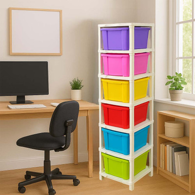 MAXTID 6 Compartments Plastic PP(Multicolor)