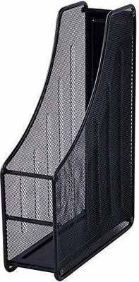DUS 1 Compartments Metal Desk Shelf Organizer(Black)