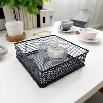 stor 1 Compartments Metal Desk Organiser(Ash Gray)