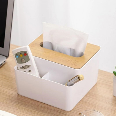 NISHIV 3 Compartments plastic Desk Organizer(Multicolor)