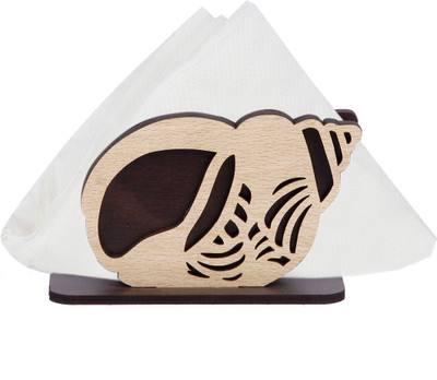 HOSTK 1 Compartments wooden tissue holder(Golden)