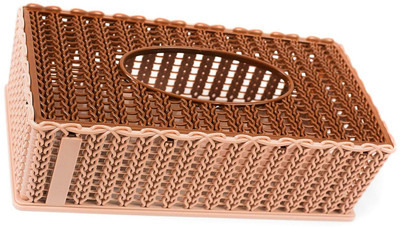 Tekzie 1 Compartments Plastic Tissue Holder Box(Multicolor)