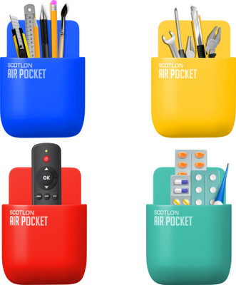SBL 4 Compartments Plastic Holder(_Blue_Yellow_Red_Green_)