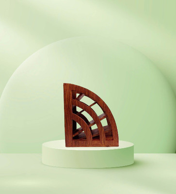 VIAPRADHAN 5 Compartments WOODEN REMOTE STAND(Brown)