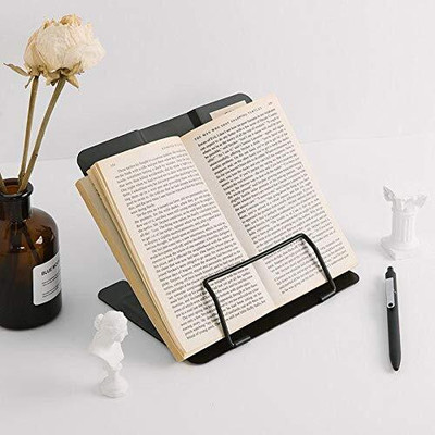 Kelexx 1 Compartments Metal Book Stand(Multicolor)