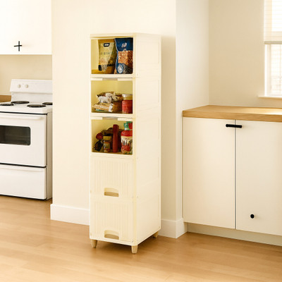 Vidroh 5 Compartments Plastic All(White)