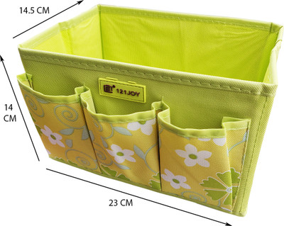 TUHI 4 Compartments Nylon Multi Purpose Pocket Holder,Makeup Holder,Pen Holder(Light Green)