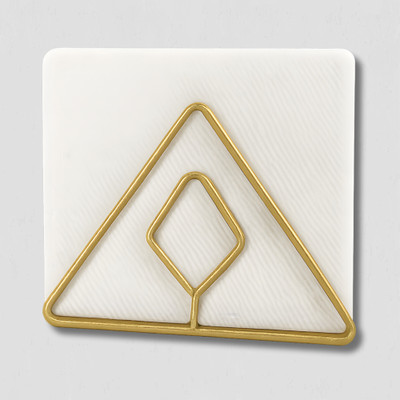 MBD UNIQUE 1 Compartments Metal New Design Tissue Paper Holder, Durable Napkin Stand for Office Desk, Restaurant(Gold)