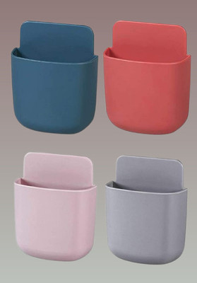 Vapneef 4 Compartments Plastic Remote holder, Mobile holder, Toothpaste holder(Multicolor)