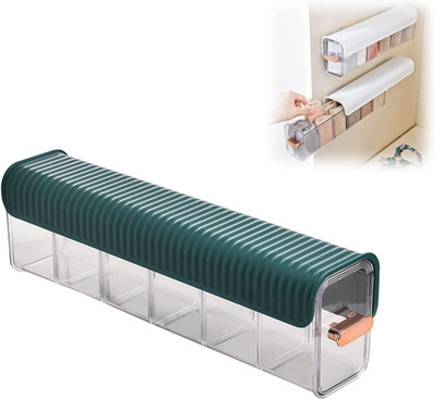 VATTU 6 Compartments Plastic, Acrylic Underwear Organizer(Multicolor)