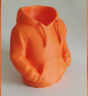 Toonsfantic 1 Compartments Plastic Penstand(Orange)