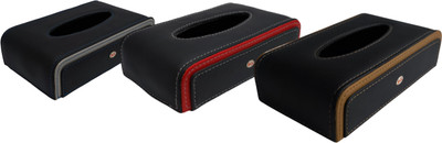 Welnit Industries 1 Compartments Latherite Round(Black with Red, Black with Grey, Black With Brown)