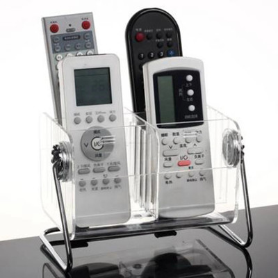 labh 6 Compartments plastic remote holder(clear)