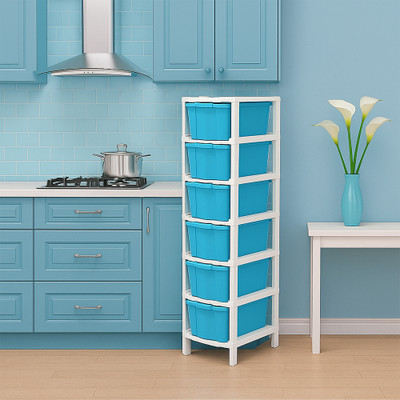 MAXTID 6 Compartments Plastic PP(Blue)