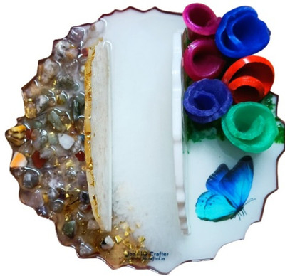 IG Crafter 1 Compartments Resin Tissue Paper Holder(Multicolor)