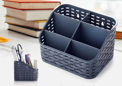 YORBAX 6 Compartments Plastic Plastic Cosmetic Makeup Storage Holder Organizer Drawer Box(Multicolor)