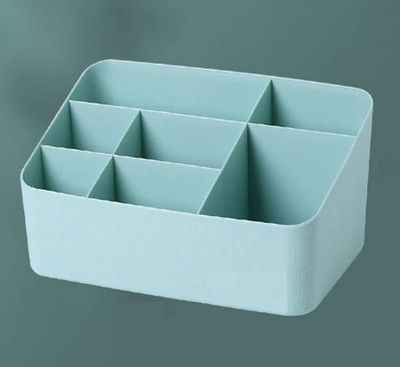 SOCHEP 7 Compartments Plastic Desk Organizer,Office Pencil Holder Organizer,Desktop Desk Accessories(Multicolor)