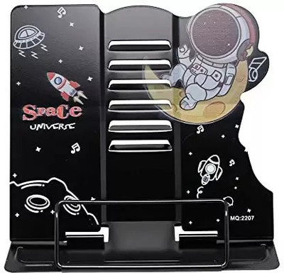 Rockjon 1 Compartments Matal BOOK READING STAND(Black)