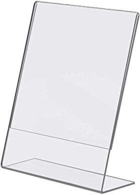 Komalartz 1 Compartments Plastic Acrylic Tent Card Paper Holder Display Stand Signage Holder A4 Size(Clear)