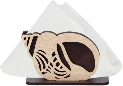 LAKHAJI 1 Compartments wooden tissue holder(Brown)