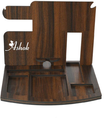 iMPACTGift 10 Compartments Wooden (MDF) Name Personalized, Customized Desk Organizer Gift for Bro, Hubby, BF, Friends(wange)