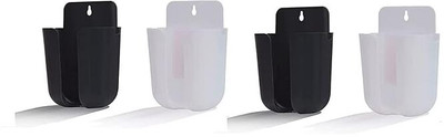 DIYAL ENTERPRISE 1 Compartments Plastic remote holder(black,white)