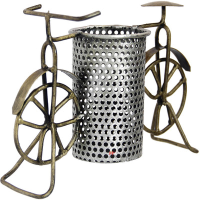 Handicrafts Paradise 1 Compartments Wrouight Iron Pen Stand(Multocolor)