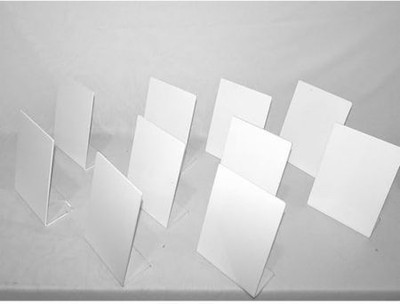 NRCollection 1 Compartments PLASTIC QR Stand(White)