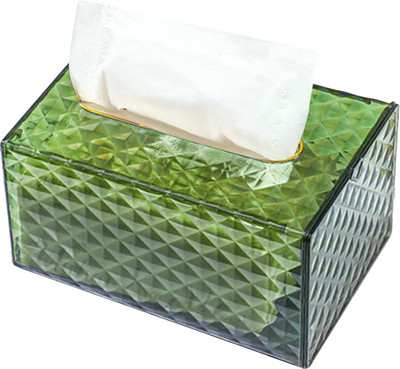 oddpod 1 Compartments Plastic Tissue box holder(JadeGreen)