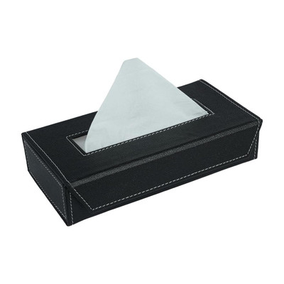 IMMUTABLE Leather Car Tissue holder Box/Napkin Box FXC11 Vehicle Tissue Dispenser(Black)