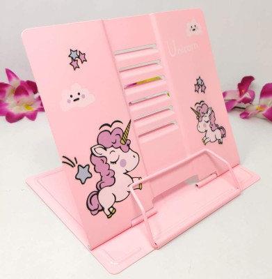 Four Fours Era 1 Compartments Metal Book Stand Holder(Pink)