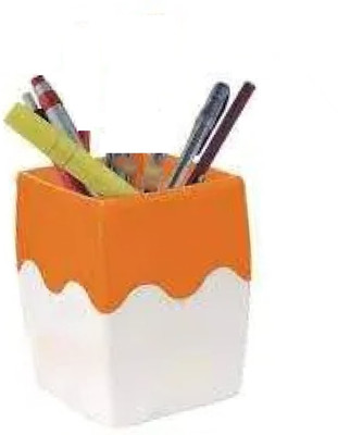 ViaZAID 1 Compartments Hard Plastic Pen Stand(Multicolor)