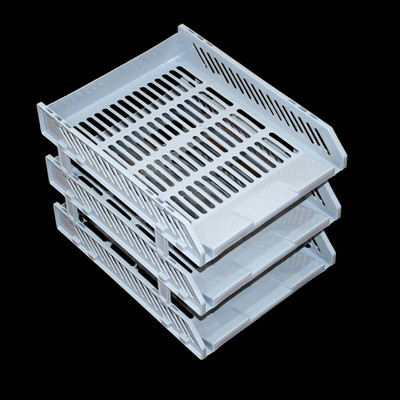 Xshadow 3 Compartments plastic THREE-LAYER FILE RACK(Multicolor)