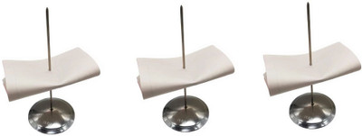 MOREL 3 Compartments STAINLESS STEEL HOTEL BILL STEEL STAND(Silver)