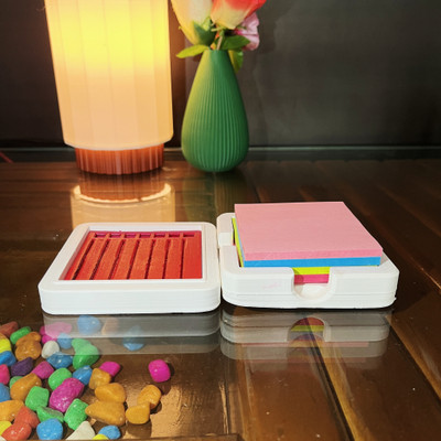 Vinki 1 Compartments PLA Plastic (Polylactic Acid) Stationery Holder(White, Red)
