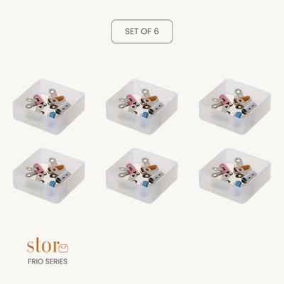 stor 0 Compartments Polypropylene Pen Stand(White)