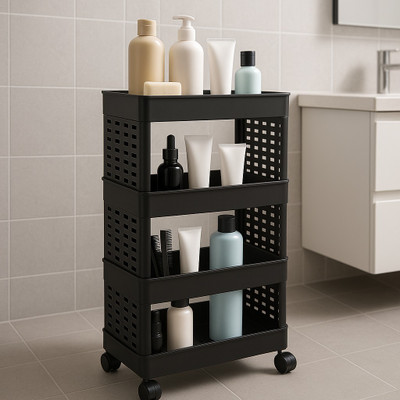 MAXTID 4 Compartments Plastic PP(Black)