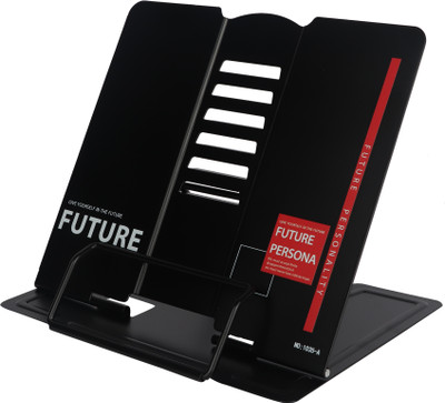 SHIVEXIM 1 Compartments Steel Book Stand(Black future)