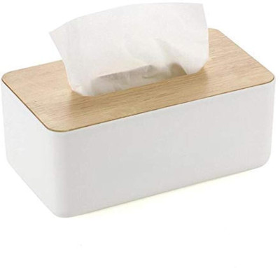 NRK 1 Compartments Plastic Tissue Holder(White)