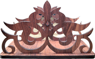 WallDaddy 1 Compartments Wood Tissue Paper Holder For Home Decor(Brown)