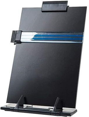 HOMETIC 1 Compartments Metal Reading Desk Stand(Black)